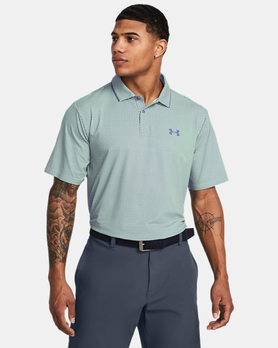 Men's UA Iso-Chill Verge Polo in Green image number 0